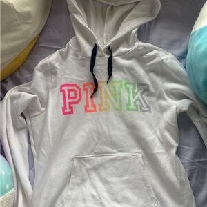 VS Pink White Hoodie